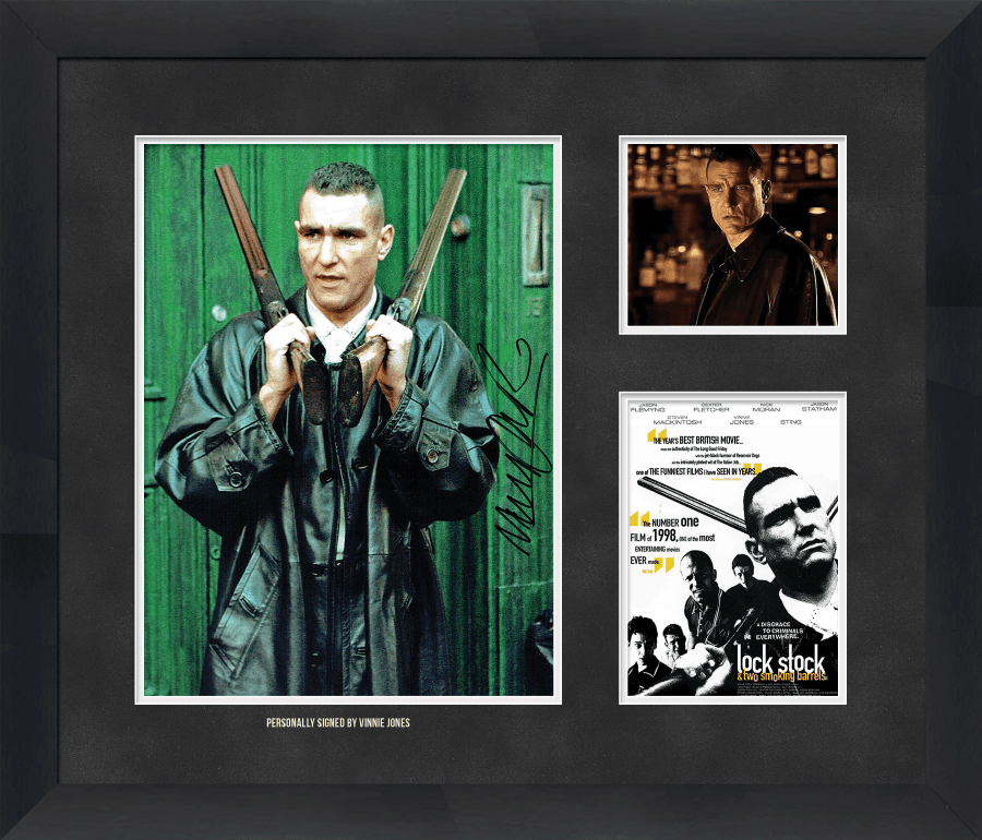 Lock Stock and Two Smoking Barrels Photograph Display Signed by Vinnie Jones - Memorabilia Framers Shop